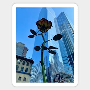 New York City Flower Sticker